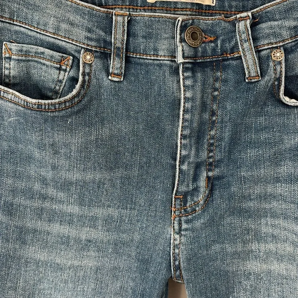 Free People We The Free Great Heights Frayed Skinny Jeans Size 25
